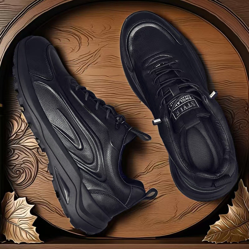 Men's First Layer Cowhide Sports Slip-on Comfortable Casual Shoes