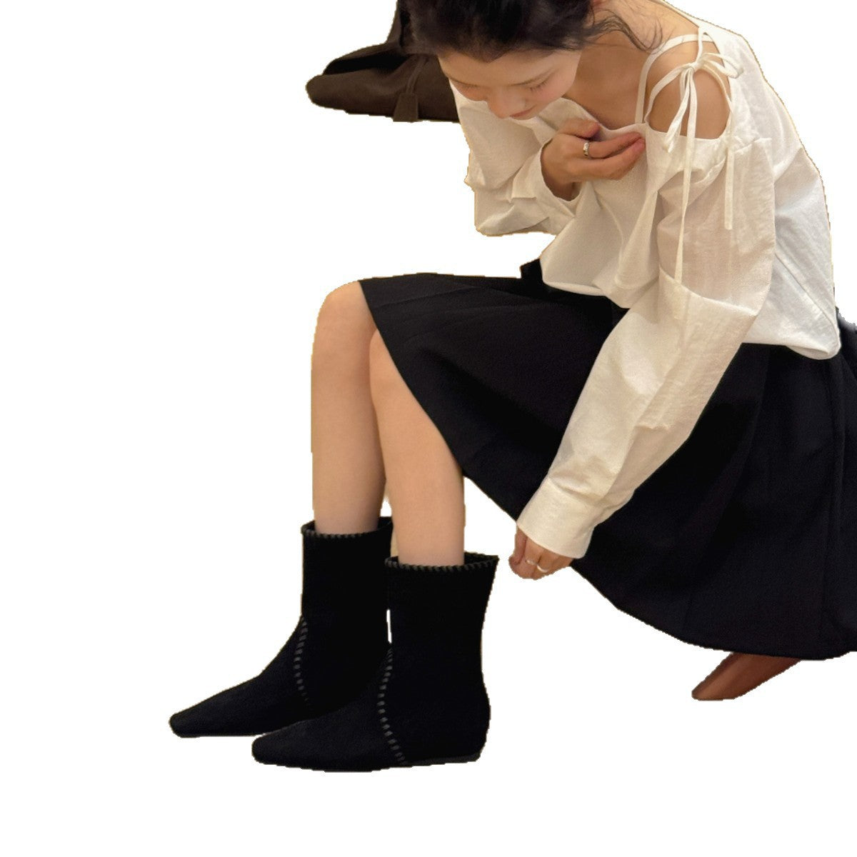 Autumn Retro Easy Matching Suede Short Boots