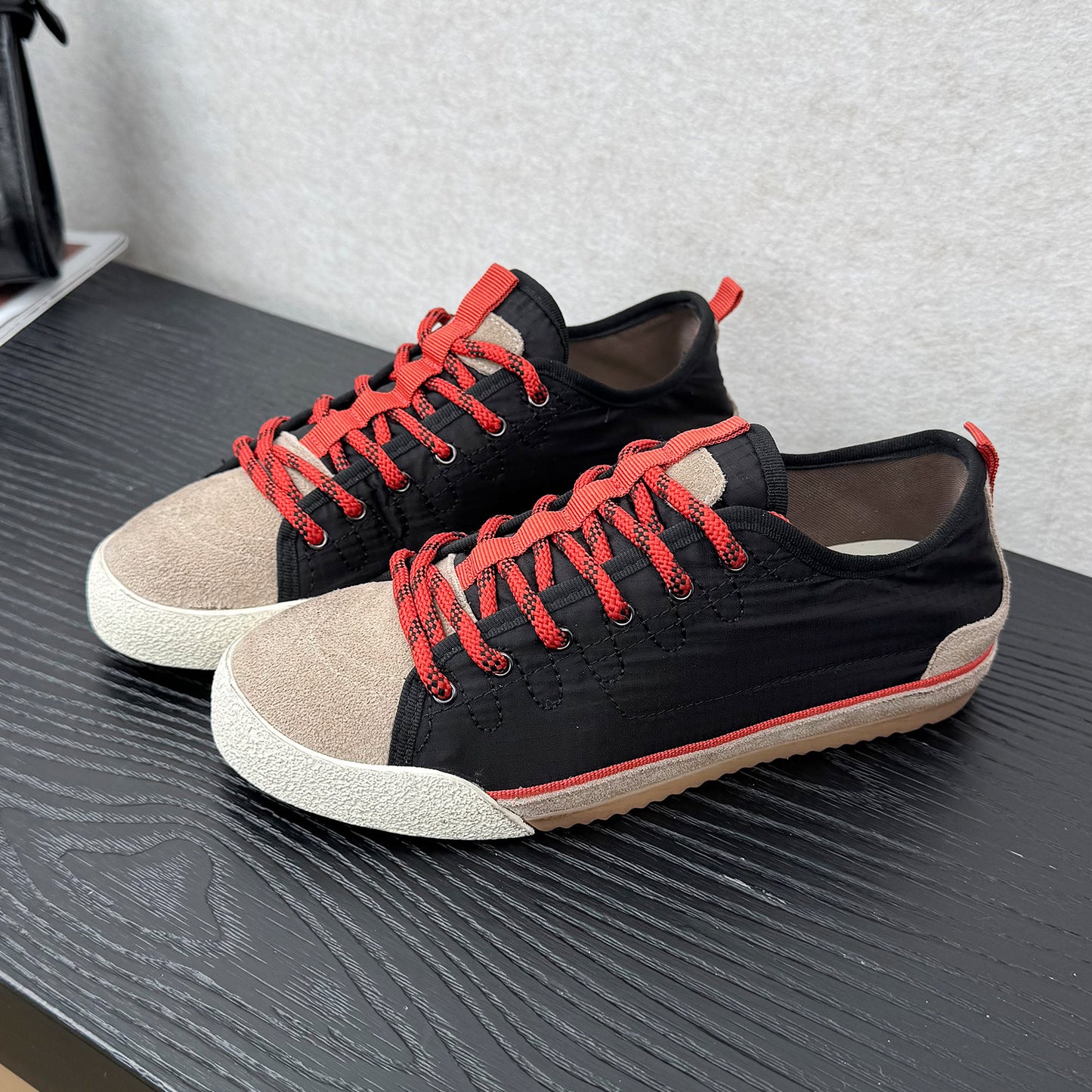 Comfortable Round Toe Spring Color Matching Women's Board Shoes