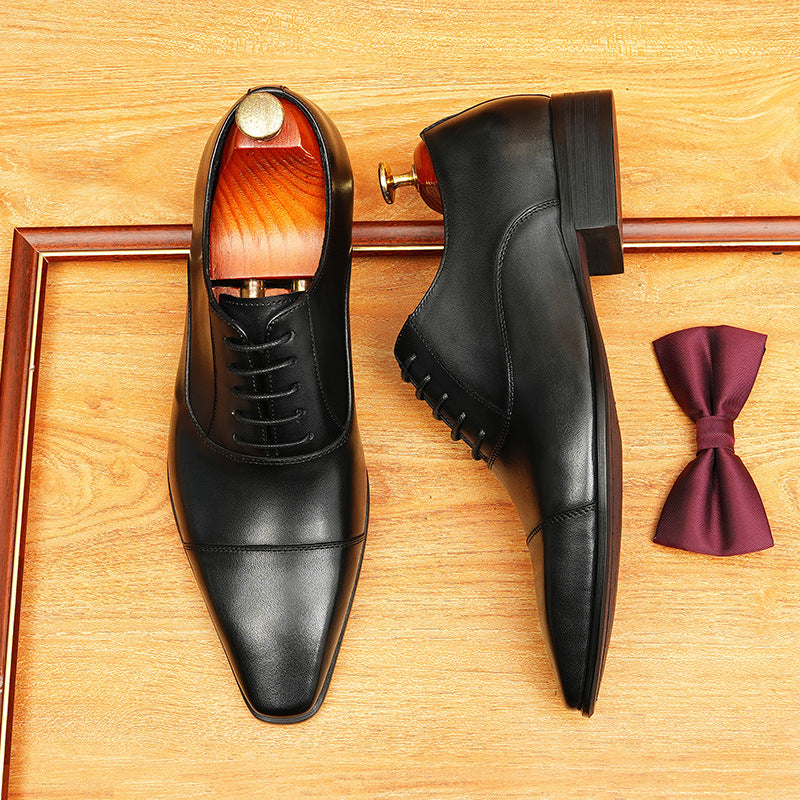 Men's Toe Formal Wear Handmade Oxford Civil Men's Shoes