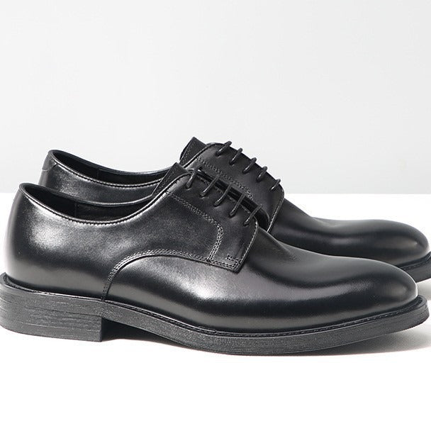 Men's Handmade Formal Round Toe Derby Genuine Soft Bottom Pure Men's Business Leather Shoes