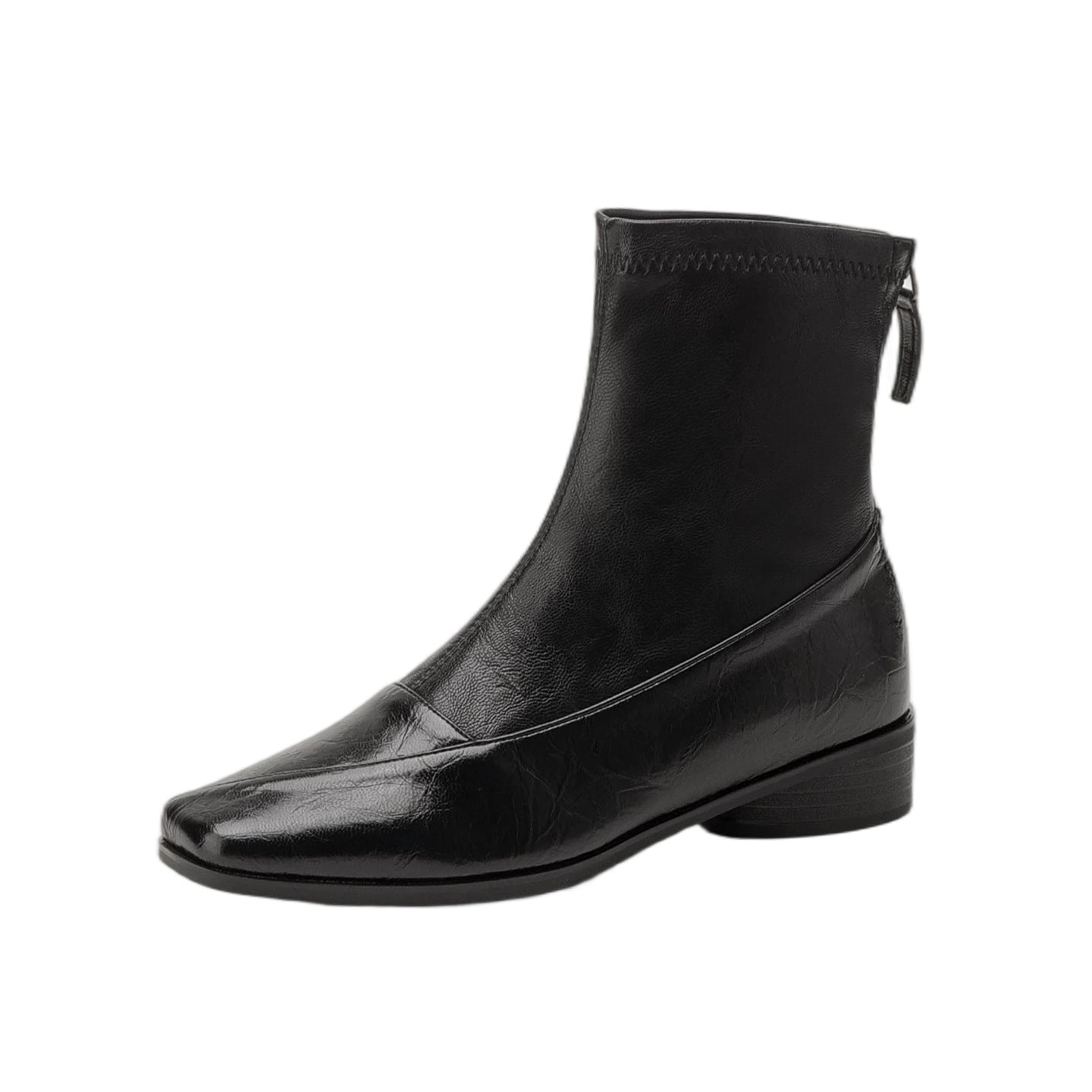 Women's Head Booties Autumn Thin Fashion Rear Zipper Boots