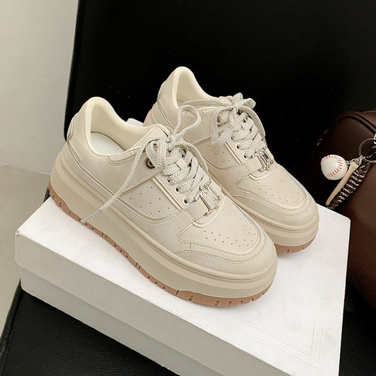 Women's Thick Bottom Heightened Easy Wear Spring Sneakers