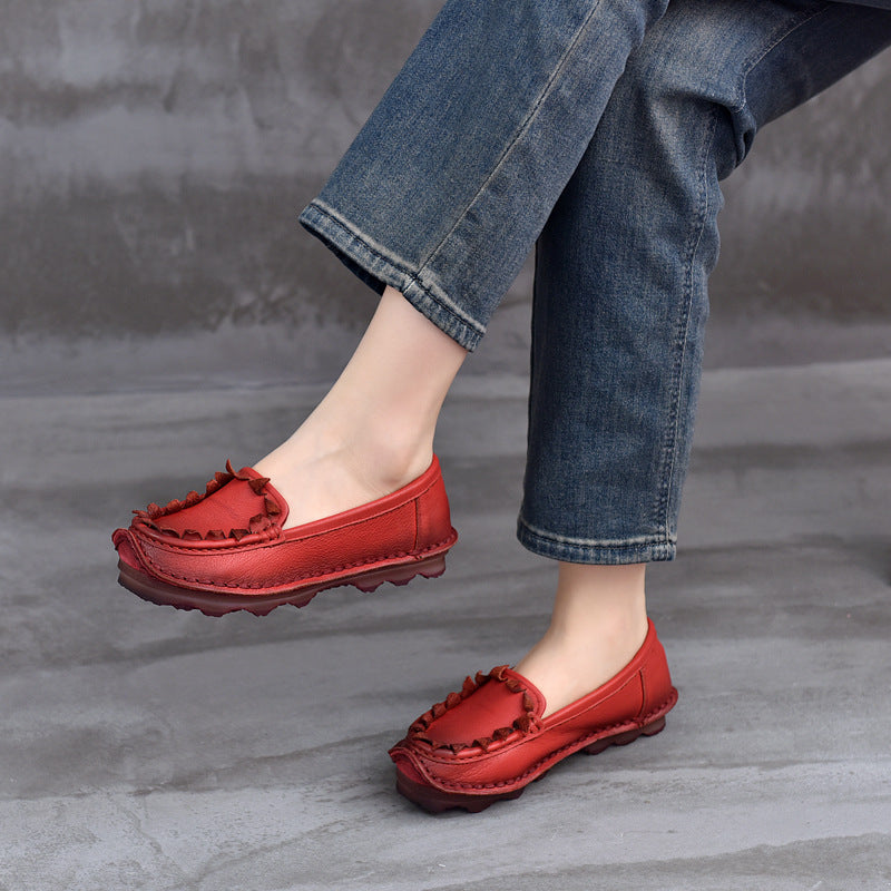 Women's Ethnic Style Vintage Soft Bottom Slip On Women's Casual Shoes