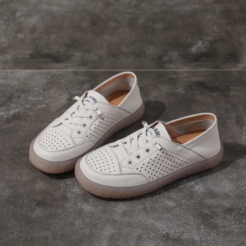 Women's Leisure Thin Flat Bottom Slip On Casual Shoes