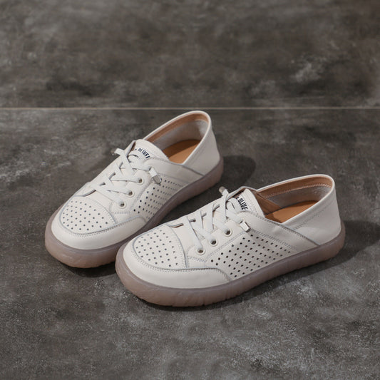 Women's Leisure Thin Flat Bottom Slip On Casual Shoes