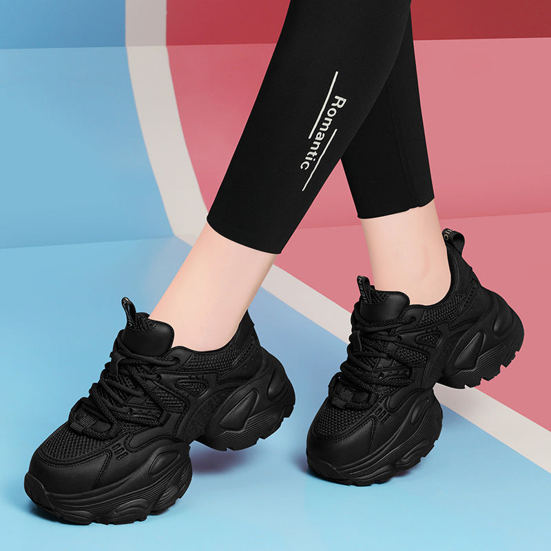 Women's Rabbit Sports Dad Genuine Platform Flat Casual Shoes