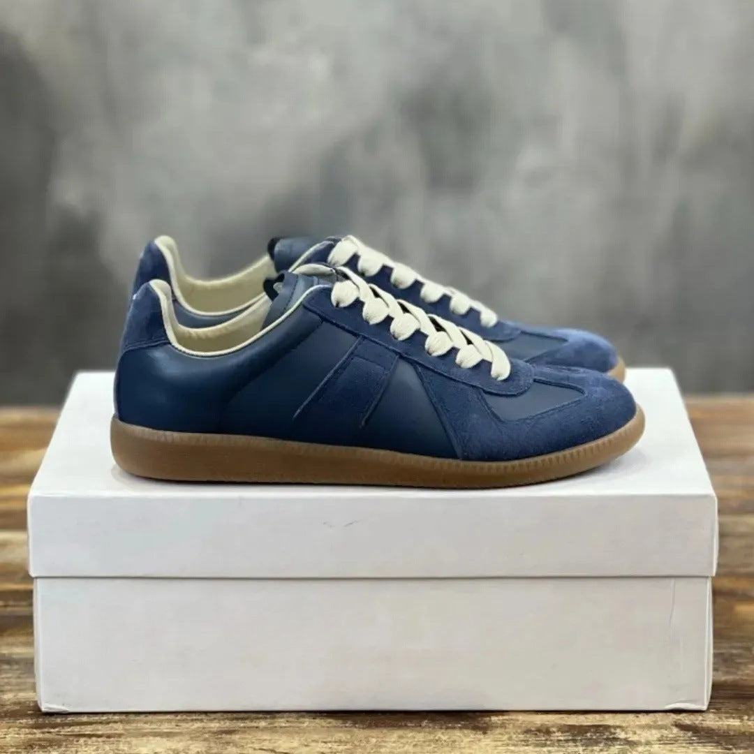 Women's & Men's German Training Genuine Cowhide Breathable Lovers Men's Board Shoes