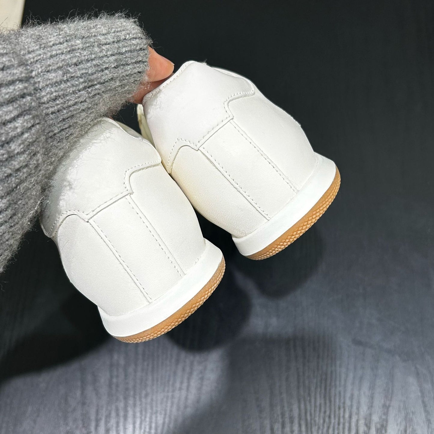 Women's Horse Flat German Training Spring Retro Lace Up White Women's Casual Shoes