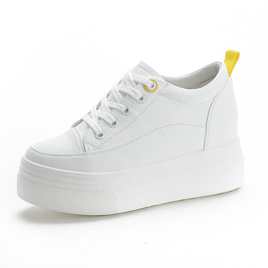 Women's Inner Height Increasing Black Slim Tall Men's Shoes