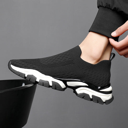 Men's Cloth Socks Sports Korean Fashion Flying Men's Shoes