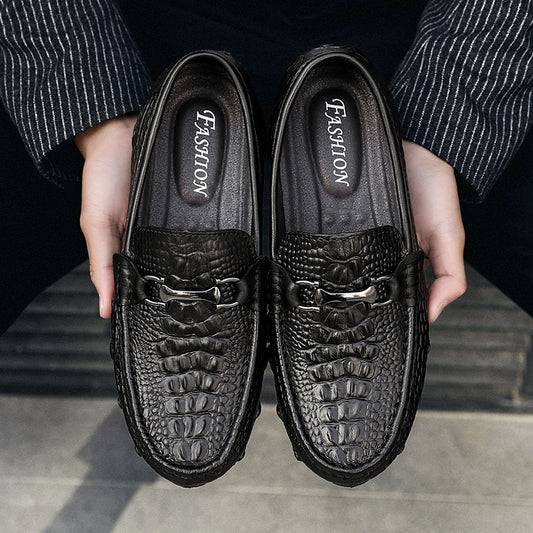 Men's Top Layer Cowhide Surface Slip-on Plus Loafers/doug Shoes