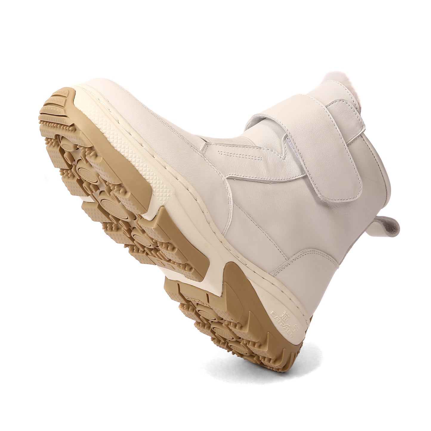 Women's Winter Fleece-lined Thick Warm Northeast Cowhide Snow Boots