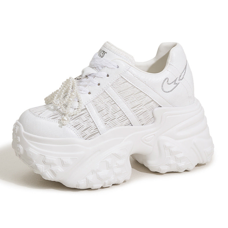 Women's & Men's Dad Summer Fashion Pearl Mesh Breathable Men's Shoes