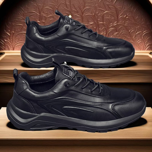 Men's First Layer Cowhide Sports Slip-on Comfortable Casual Shoes