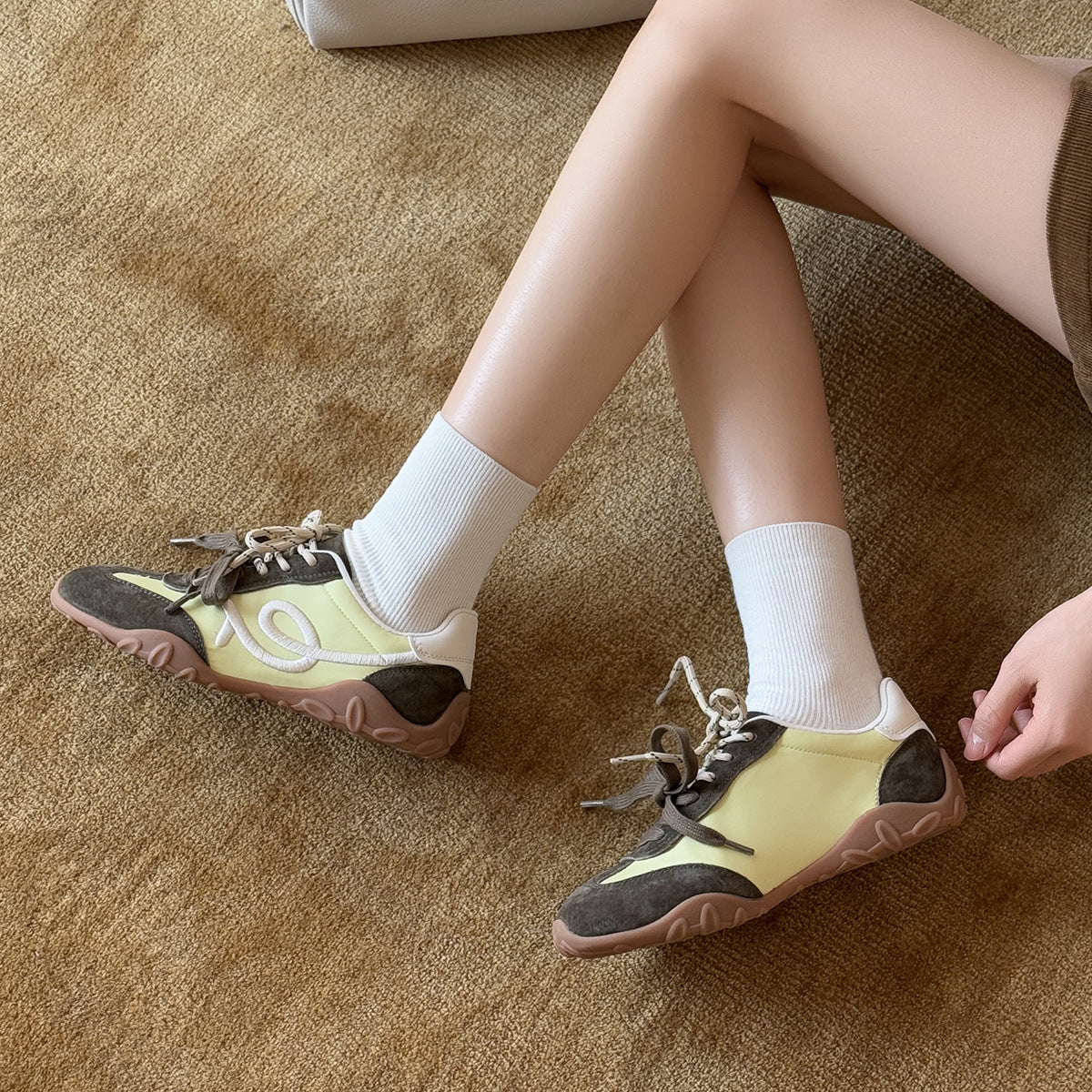 Breathable Letters German Training Spring Soft Bottom Women's Casual Shoes