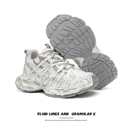 Spider Four Dad Brushed Old Platform Casual Shoes