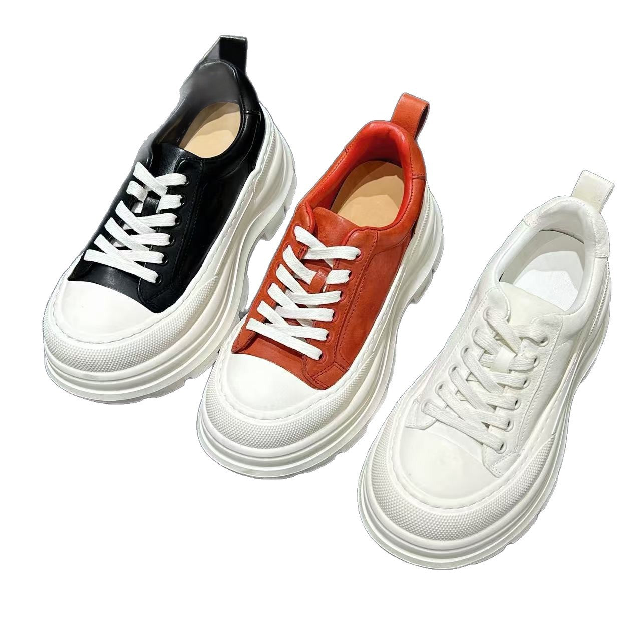 Women's Platform White Height Increasing Not Tired Feet Women's Casual Shoes