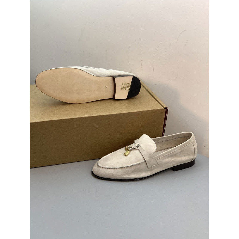 Women's Early Spring Original Single Genuine Retro Slip-on Loafers