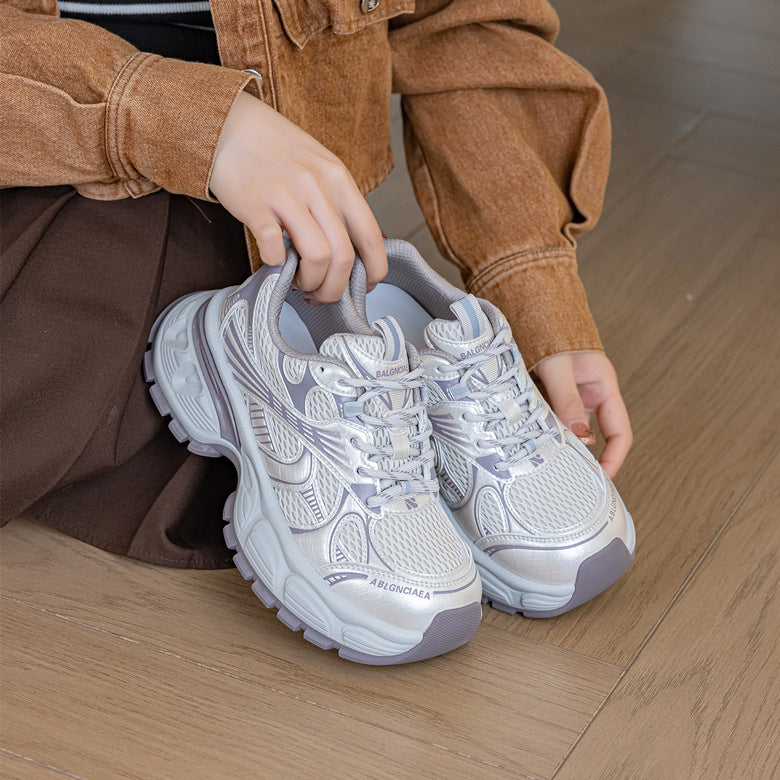 Women's Paris Platform Dad Lightweight Breathable Single-layer Women's Sports Shoes