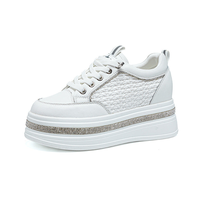 Bottom Beads Background Rhinestone Heightened Easy Women's Casual Shoes