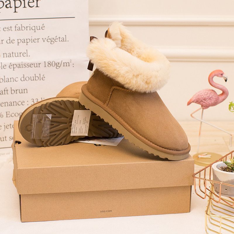 Women's Sheep Fur Integrated Veet Thickened Warm Breathable Women's Snow Boots