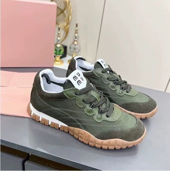 Fashion Women's Round Head Lace Up Women's Sports Shoes