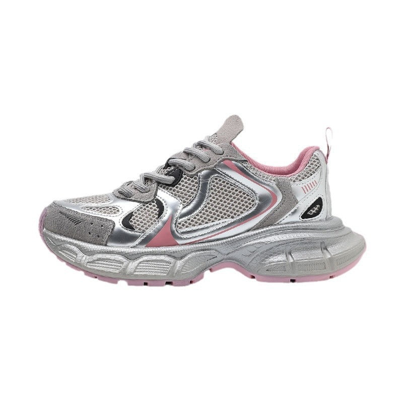 Women's Spring Platform Lightweight Versatile Height Increasing Sneakers