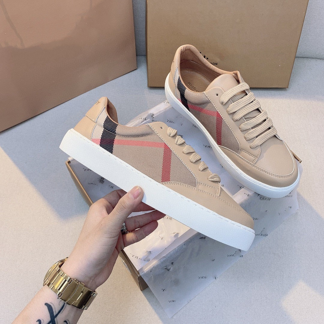 Women's Chain Spring Cloth Contrast Color Board Women's Casual Shoes