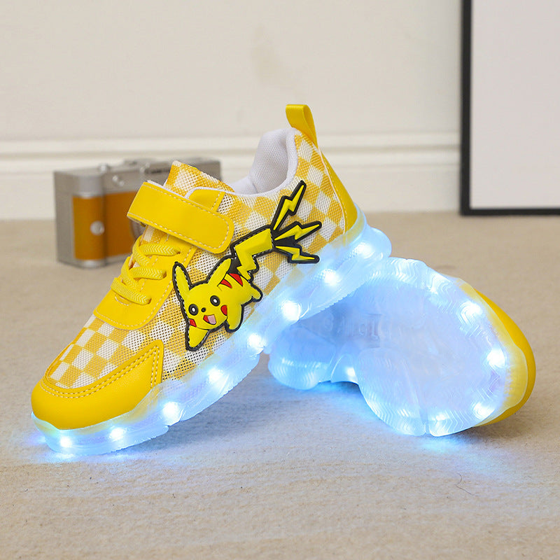 Horse Running Light Luminous Up Boy Kid's Sneakers