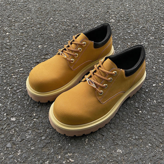 Men's Outdoor Derby Big Toe Thick Bottom Increased Men's Casual Shoes