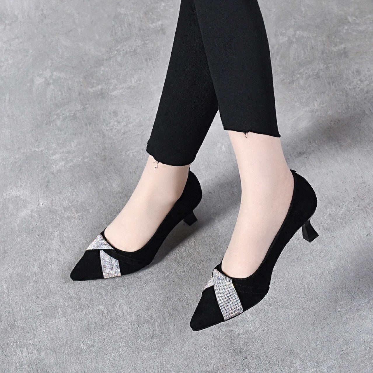 Women's Pointed Toe Pumps Authentic Stiletto High Casual Shoes