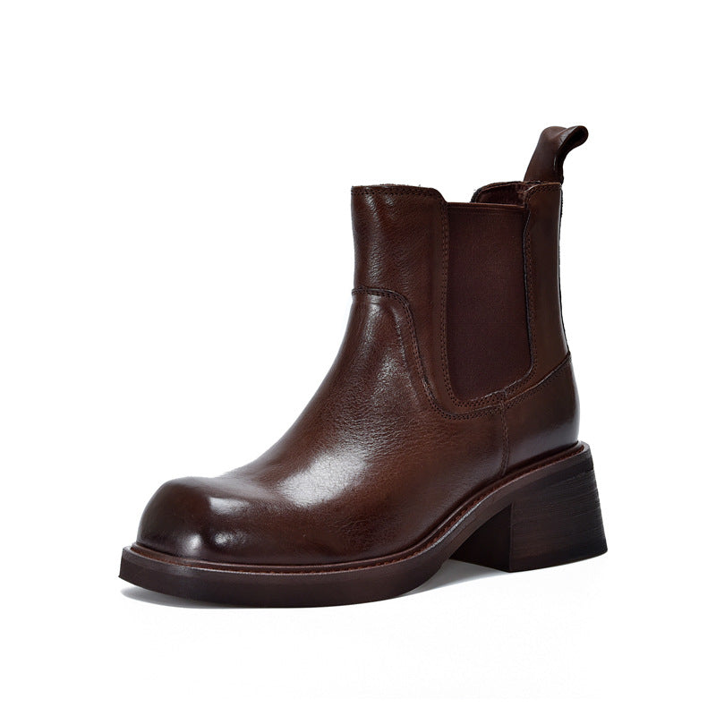 Women's Design British High Chelsea Ankle First Boots