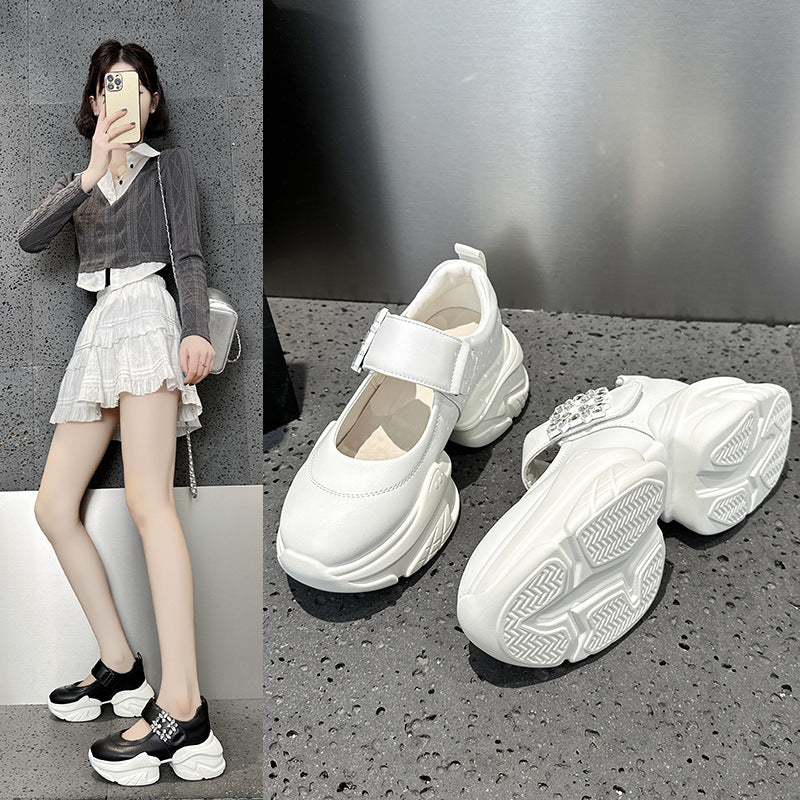 Women's Dad Spring Thick Sole Increased Mary Women's Sports Shoes