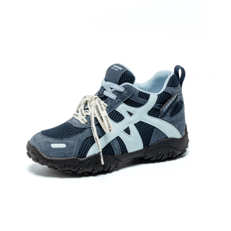 Women's Platform Sports Breathable Mesh White Height Casual Shoes