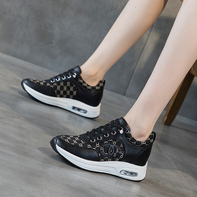 Women's Insole Spring Korean Style Thick Bottom Breathable Casual Shoes