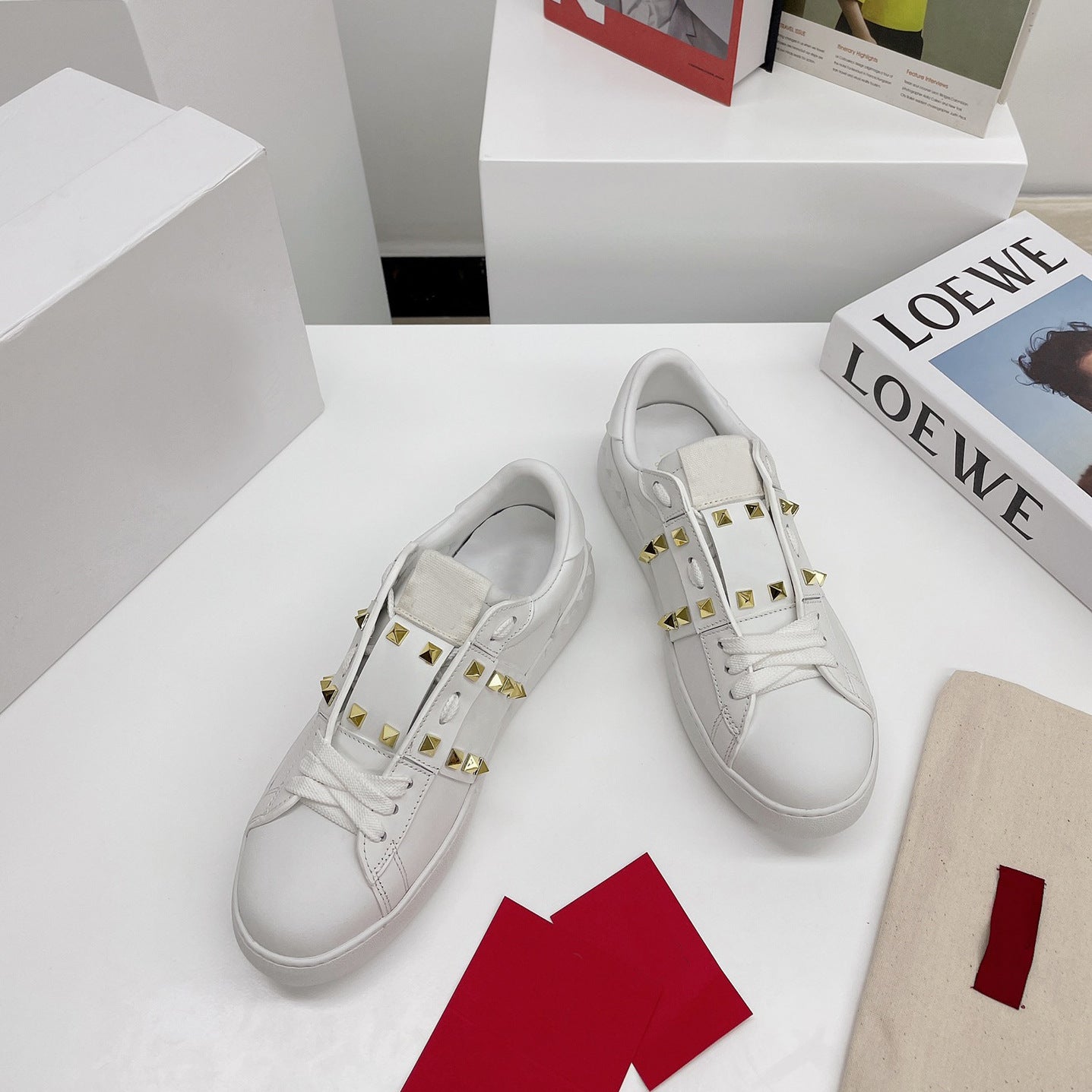 Home Rivet White Spring Fashion Classic Women's Casual Shoes