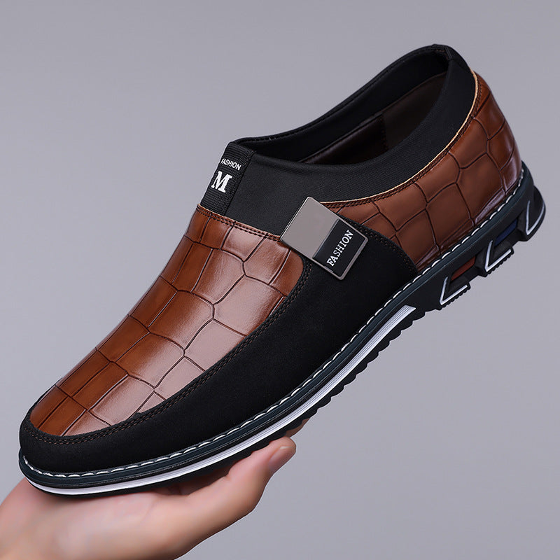 Men's Plus Size Slip-on Rubber Sole Casual Shoes