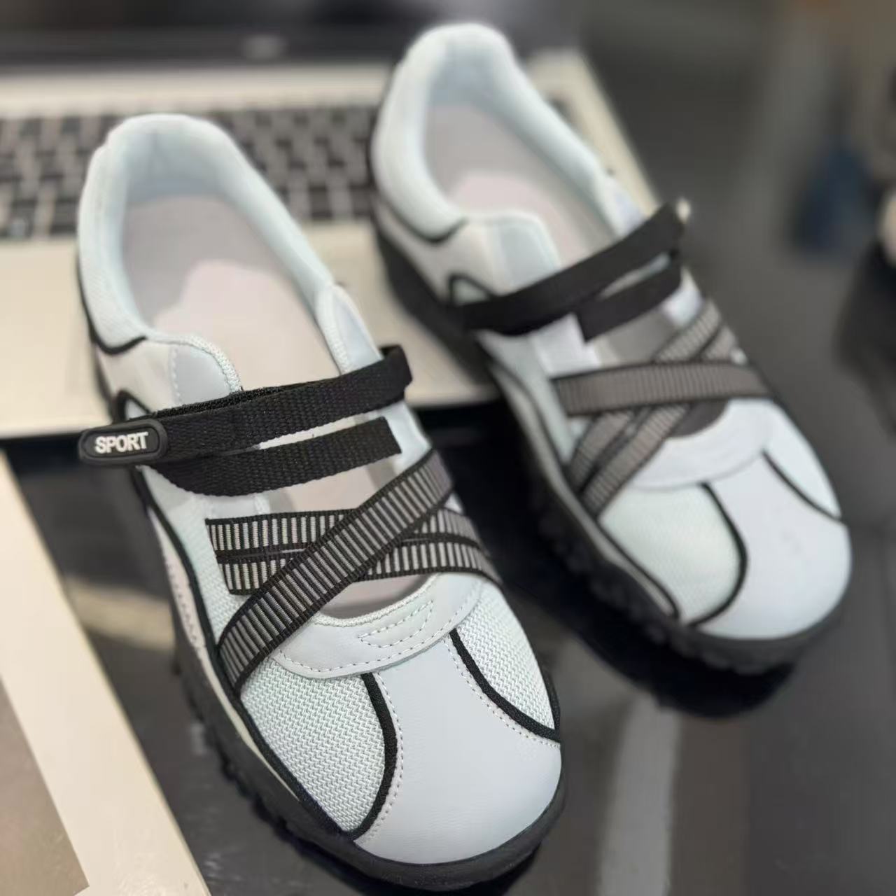 Women's Ballet Style Platform Mary Jane Shallow Mouth Sandals