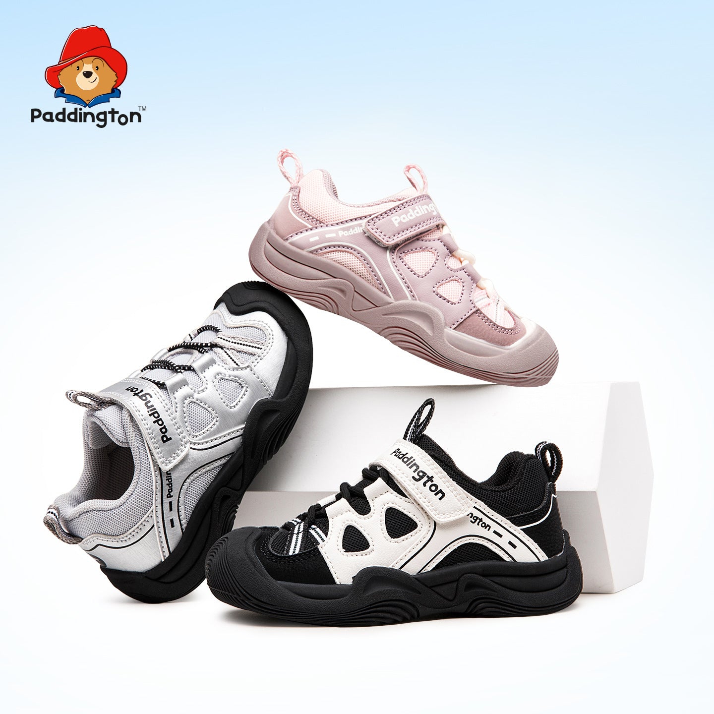 Children's Paddington Bear Breathable Velcro Boys Children's Sports Shoes