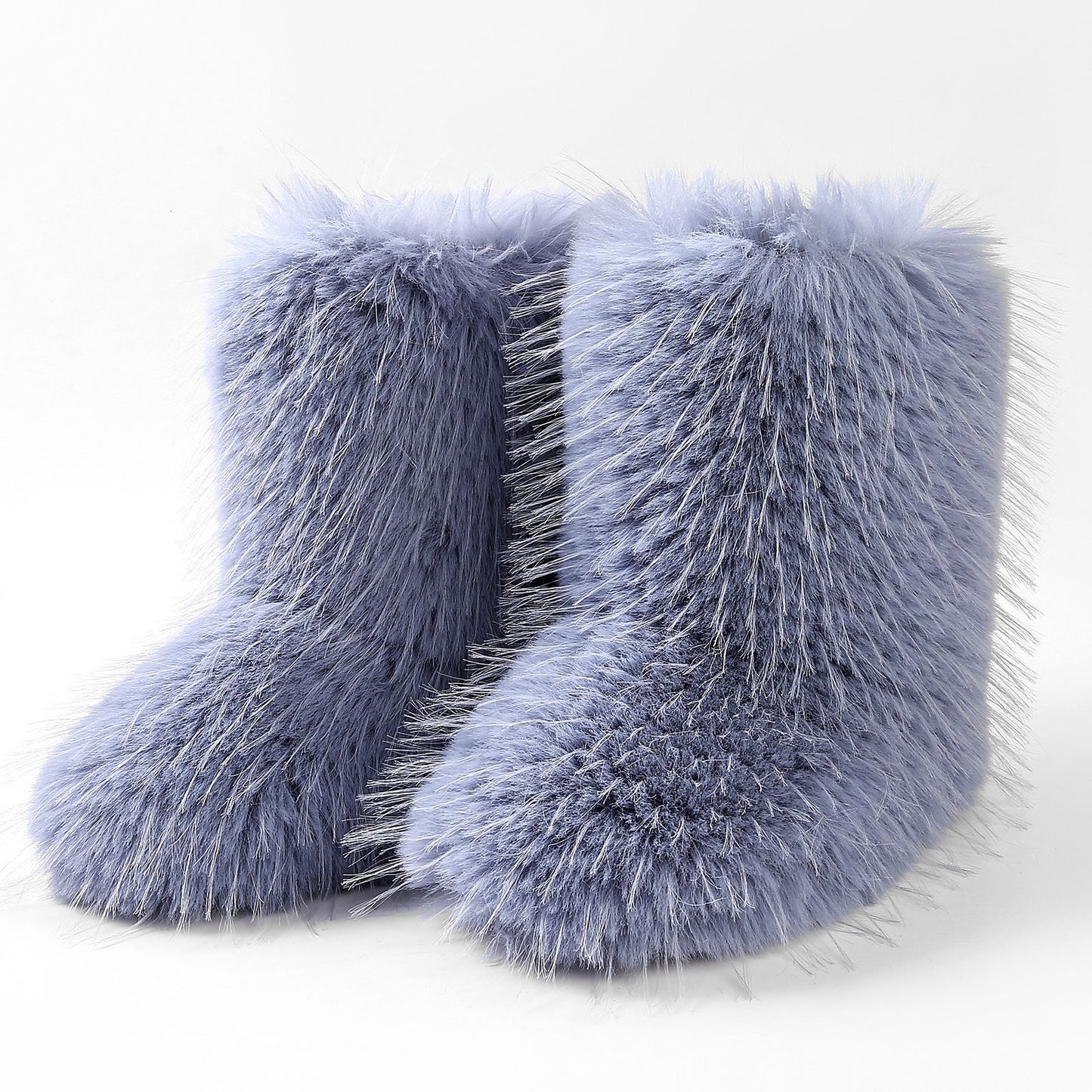 Long Fur Winter Fashion Hot Outdoor Snow Boots