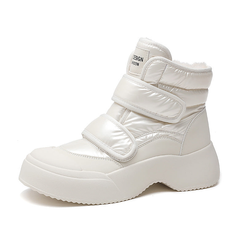 Women's Short Cotton Winter University Style Fashion Snow Boots