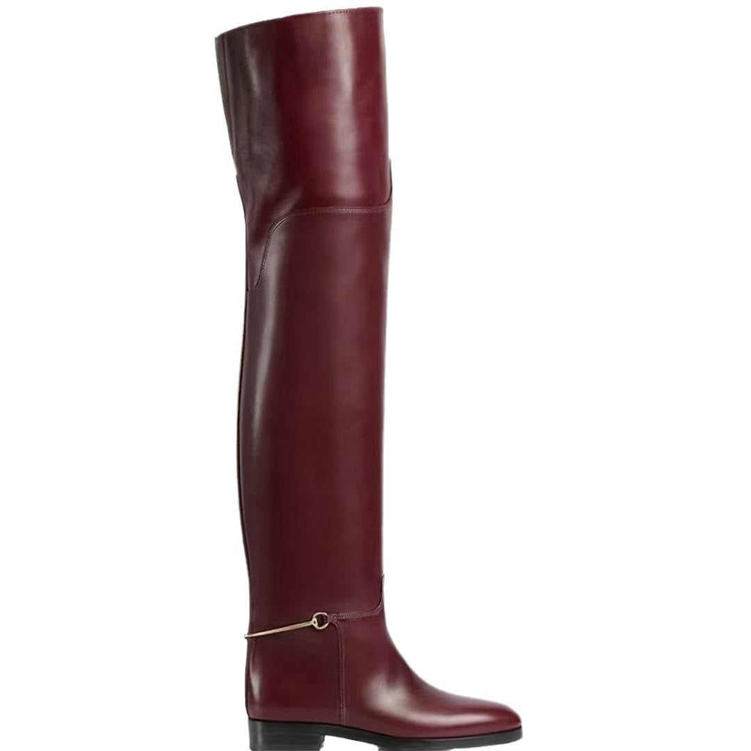 Elegant Comfortable Big Tube Circumference Yards Boots