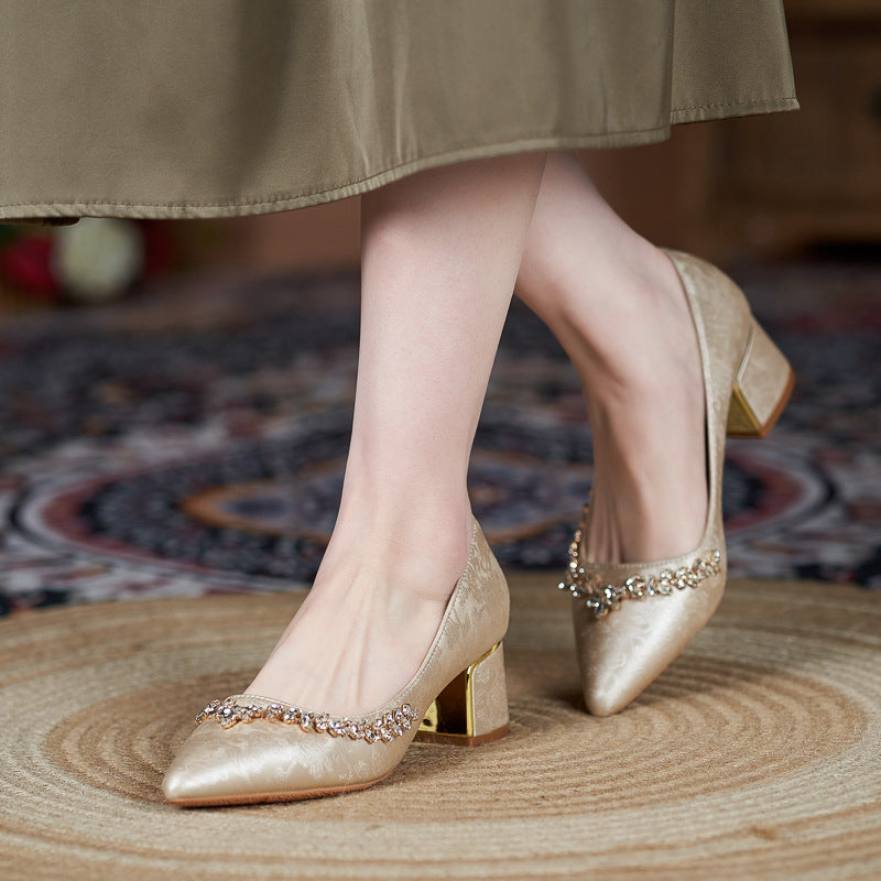 Large Size Plus Sizes Mother-in-law Wedding Banquet Bridal Heels