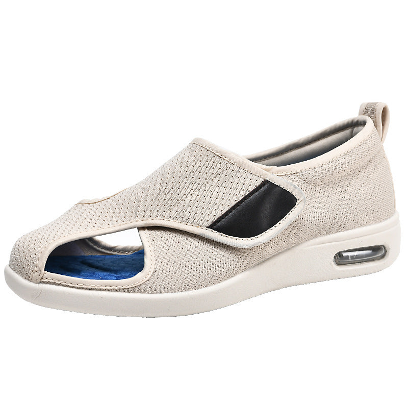 For The Old Mom Velcro Walking Square Middle-aged Mother Shoes