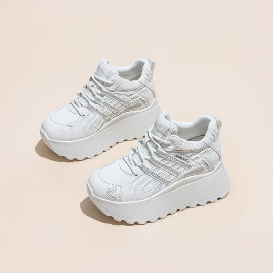 Women's Small Thick-soled Heightened Daddy Lightweight Soft Sole Spring Casual Shoes