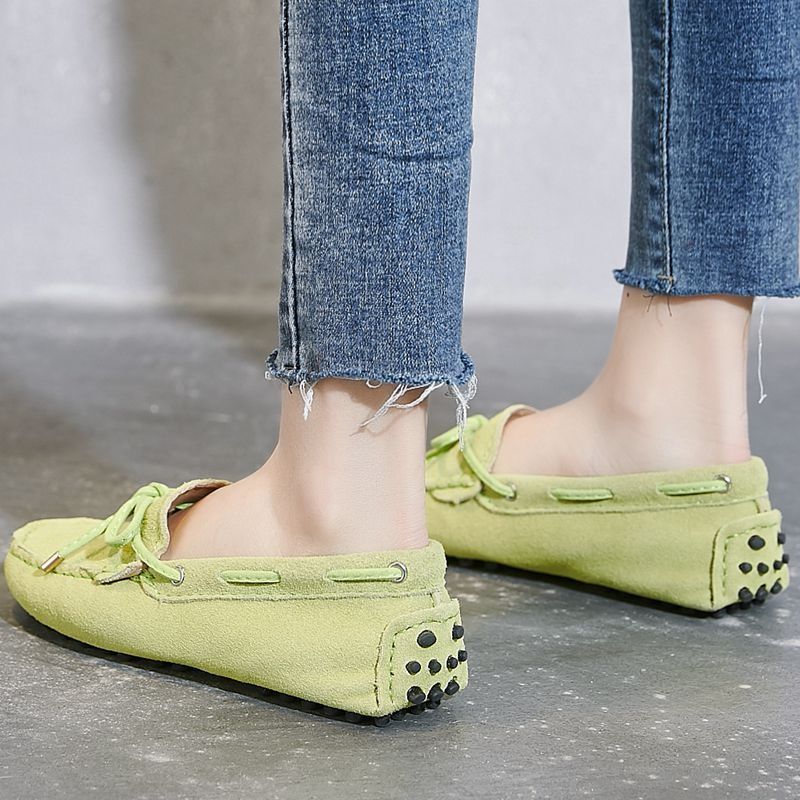 Women's Doug Single Autumn Summer Korean Fashion Shallow Mouth Loafers