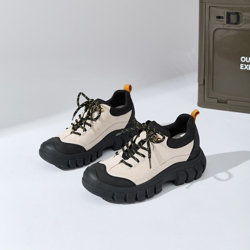 Women's Travel Outdoor Hiking Platform Height Increasing Women's Sports Shoes