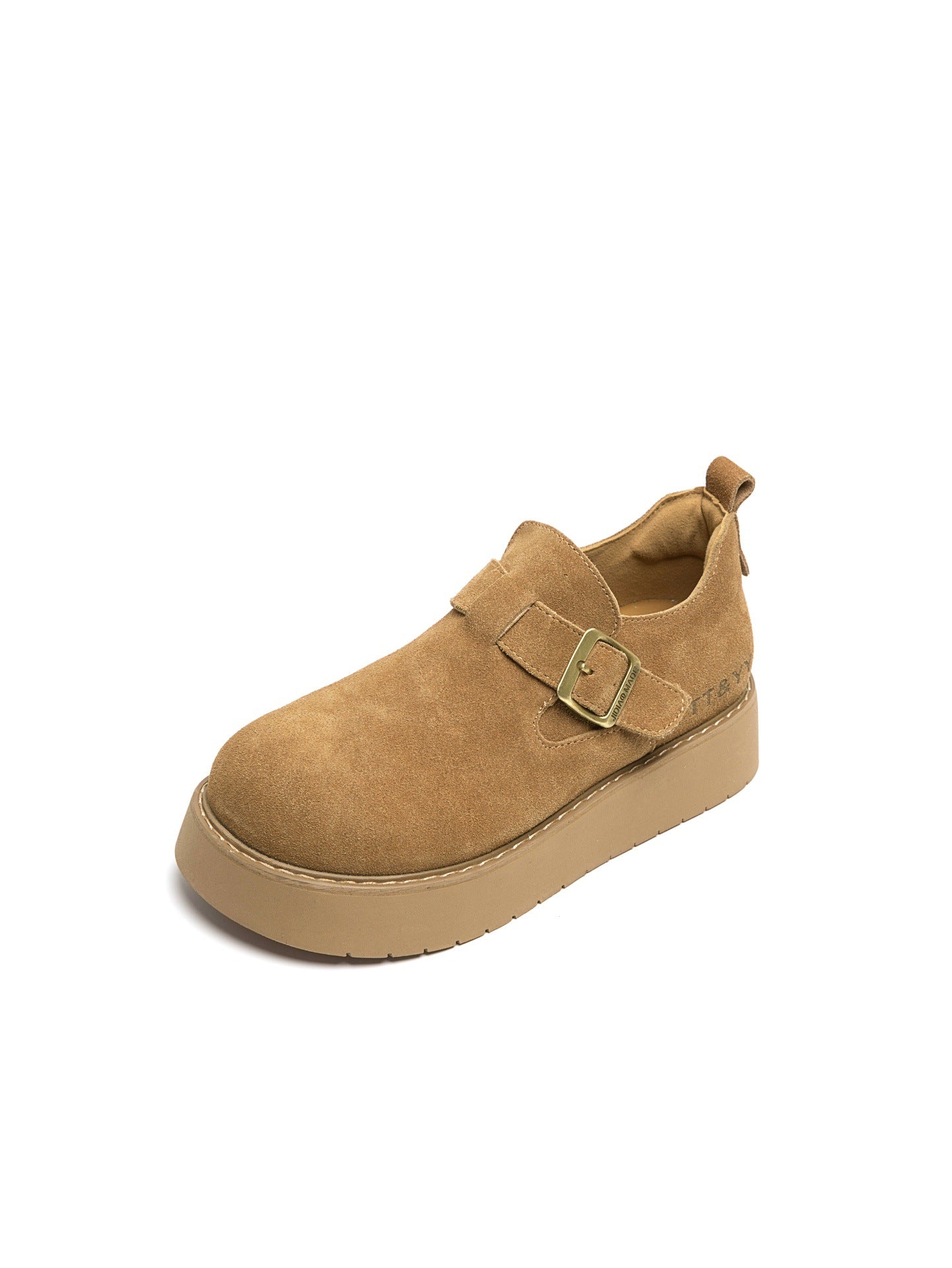 Women's Thick-soled Winter Fleece-lined Slip-on Platform Warm Loafers