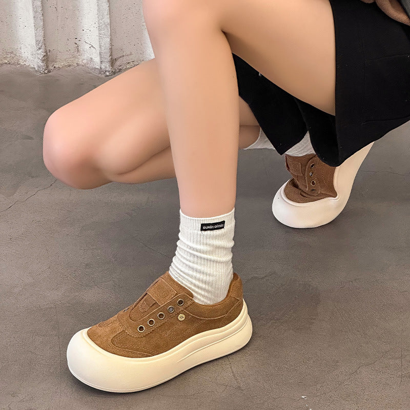 Women's Platform Elevator Wild Pumps Western Comfortable Women's Board Shoes